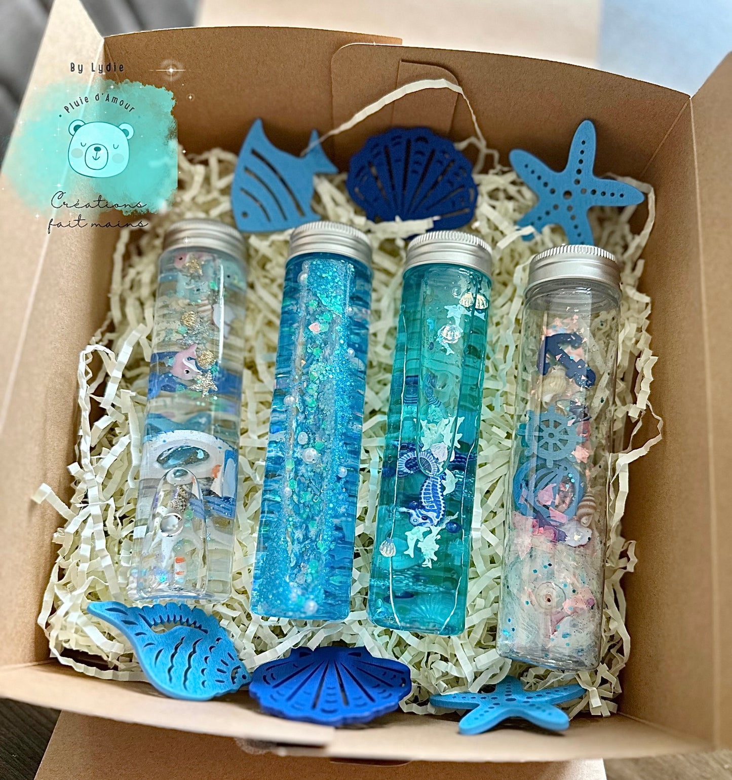 Coffret cadeaux bouteilles sensorielles 🌊⛵️