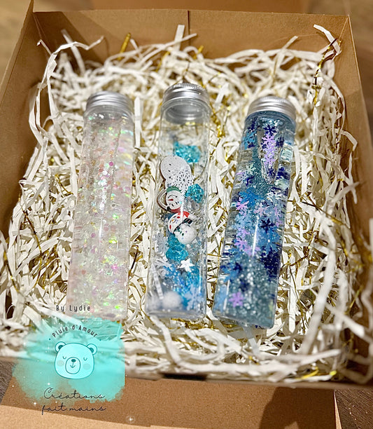 Coffret cadeaux bouteilles sensorielles ❄️☃️