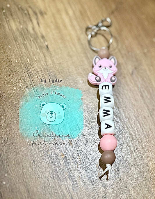 Porte clef nominatif enfant