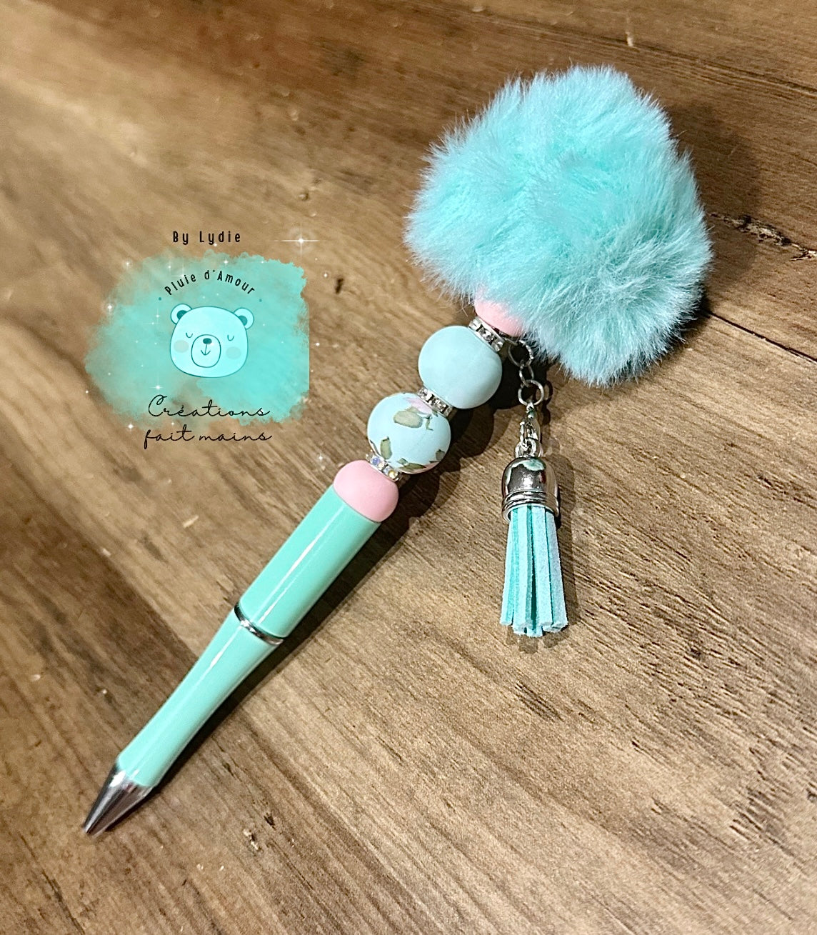 Stylo personnalisé pompon